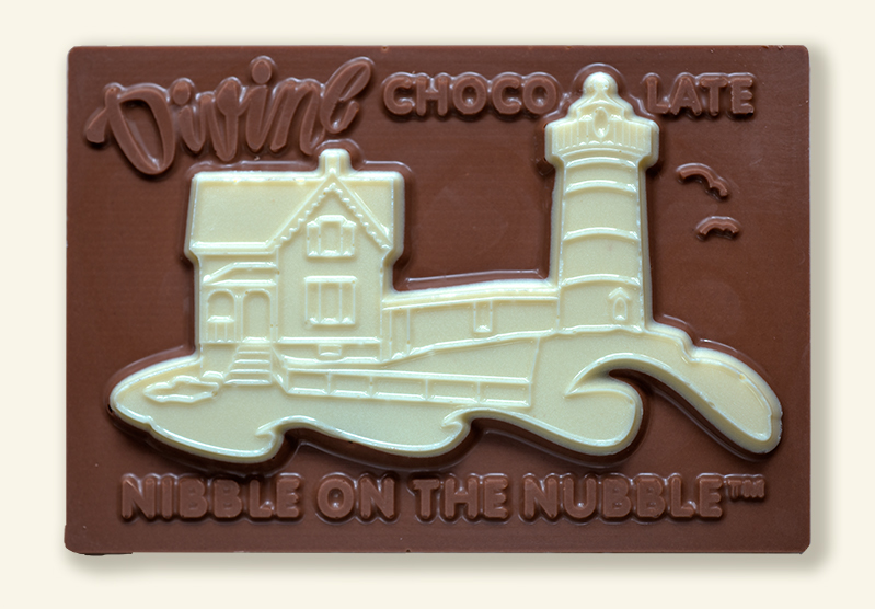 Nibble on the Nubble Chocolate Bar with White Chocolate